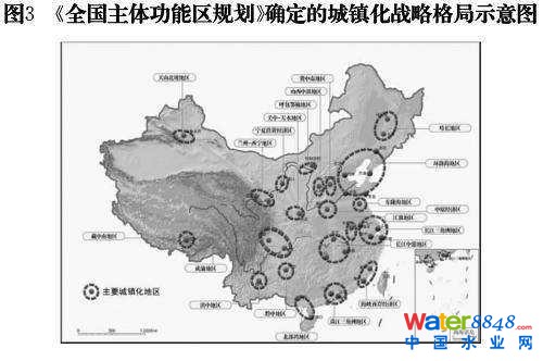 圖3 《全國主體功能區(qū)規(guī)劃》確定的城鎮(zhèn)化戰(zhàn)略格局示意圖